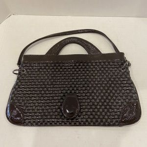 Hobo international brown clutch shoulder strap bag